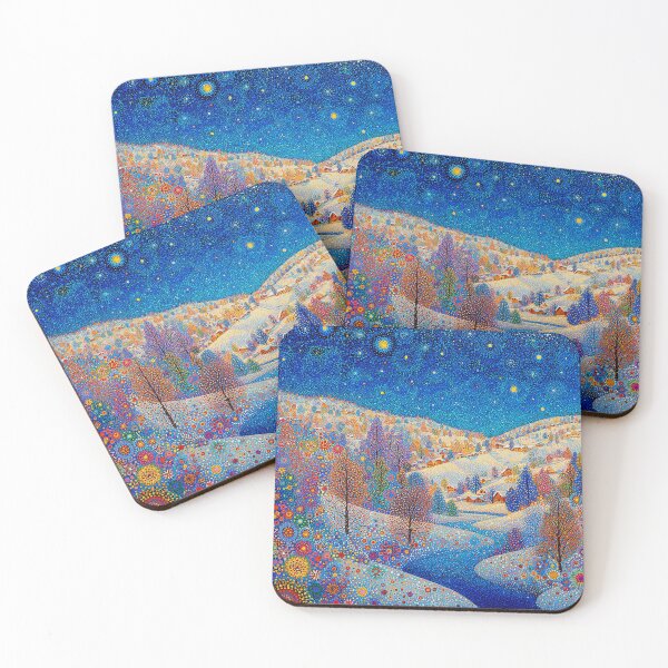 Item preview, Winter Wonderland Floral Landscape designed and sold by Neika Shimm Designs.