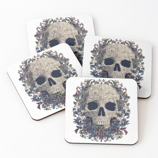 Item preview, Gothic Floral Skull designed and sold by imaginariumlab.
