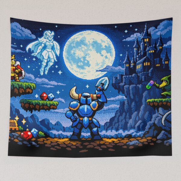 Item preview, Shovel Knight Art Work Moonlight designed and sold by FeelTheDrawing.