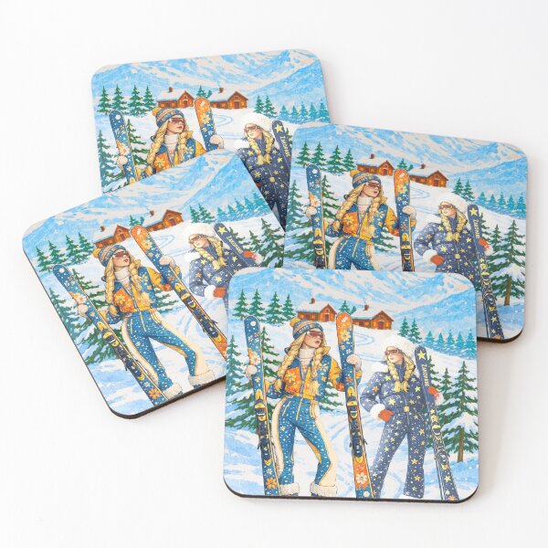 Item preview, Winter Club Ski Girls designed and sold by taika tori.