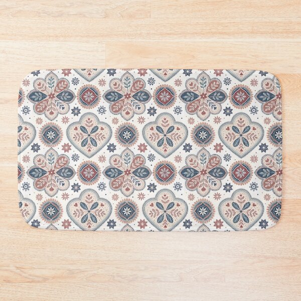 Item preview, Nordic Folk Heart Borders | Scandinavian Folk Design designed and sold by Shuga-Design.
