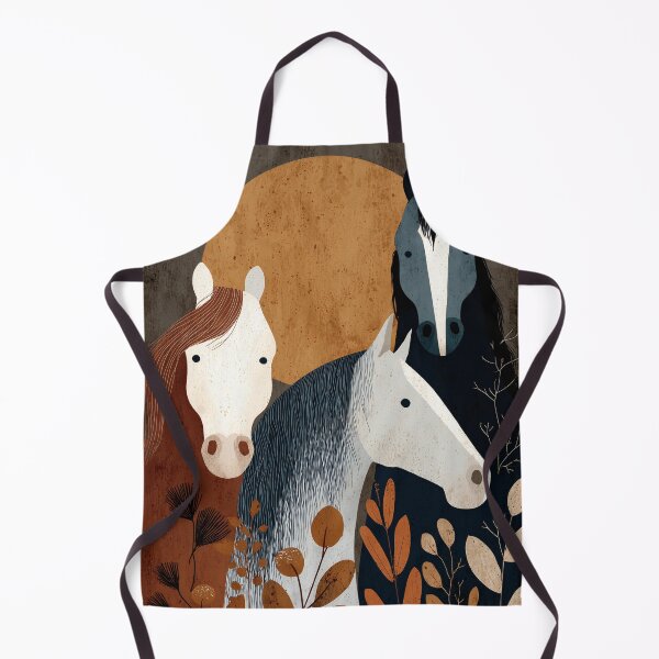 Item preview, Harmonious Trio of Horses in boho style designed and sold by lautir.