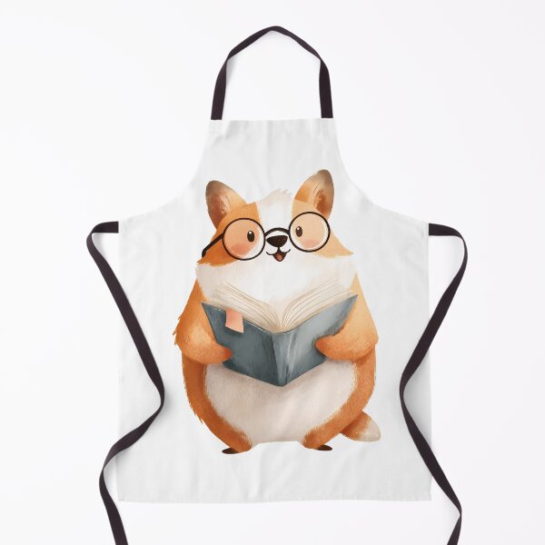 Item preview, Bookworm Corgi With Big Glasses designed and sold by Beachy Beasts.