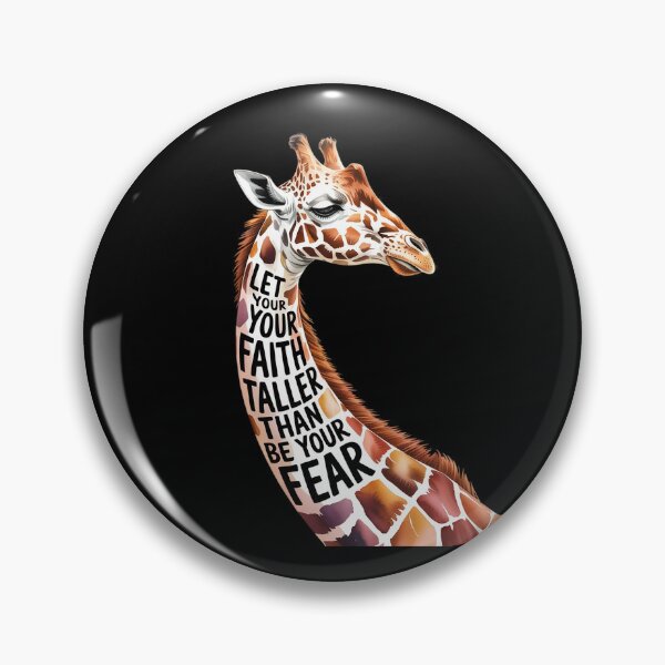 Item preview, Let Your Faith Be Taller Than Your Fear Giraffe designed and sold by joyouartArt.
