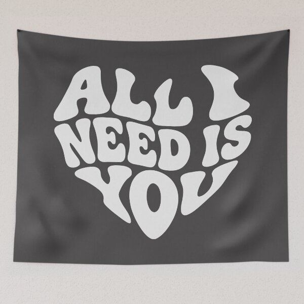 Item preview, All I Need Is You Retro Valentine White Heart designed and sold by WAMTEES.