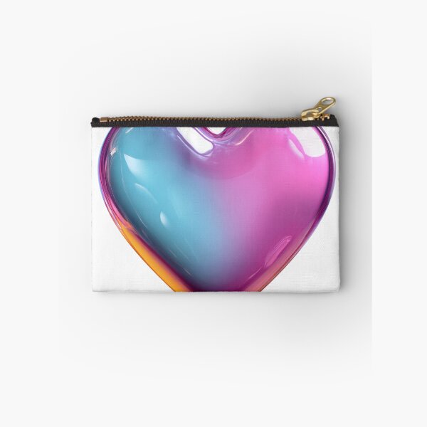 Item preview, Holographic 3D Heart Glassmorphism Aesthetic Valentine's Day designed and sold by BigStar-Cart.