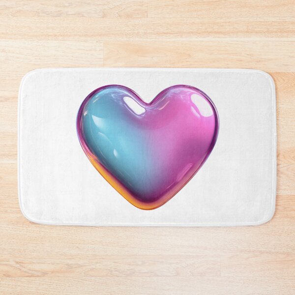 Item preview, Holographic 3D Heart Glassmorphism Aesthetic Valentine's Day designed and sold by BigStar-Cart.