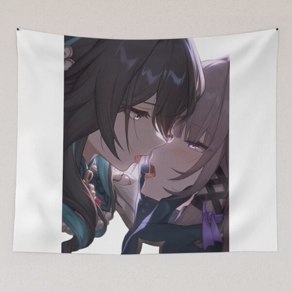Item preview, Honkai Star Rail Herta and Ruan Mei Kissing designed and sold by KomiArts.