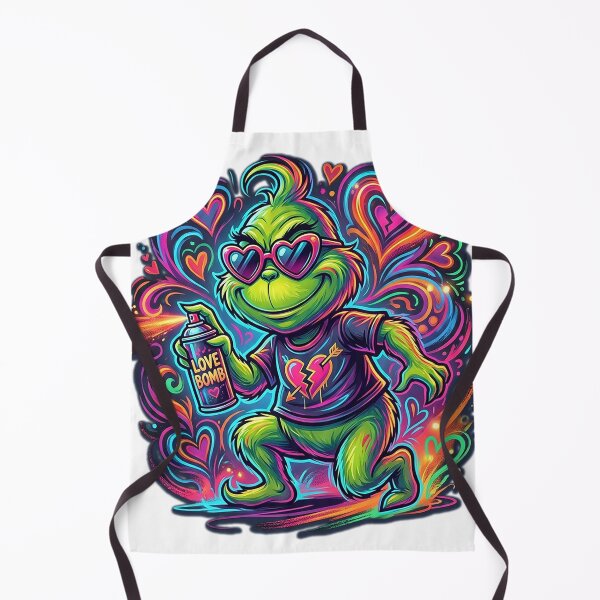 Item preview, Baby Grinch Love Bomb Valentine designed and sold by JaaGo PopLab.