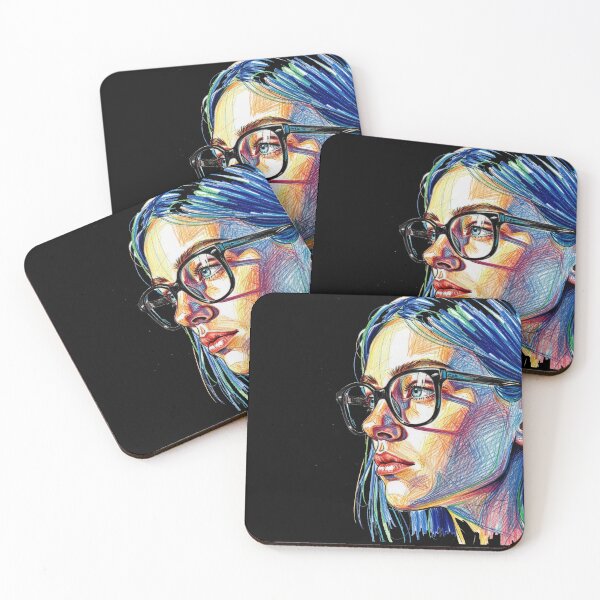 Item preview, Colorful Expressive Female Portrait Illustration designed and sold by MellowMoodLab.