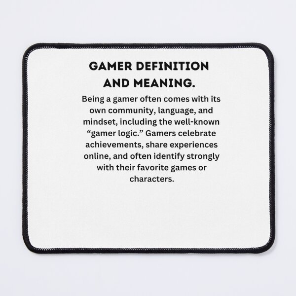 Item preview, Gamer definition and meaning designed and sold by Rasheedaholik.