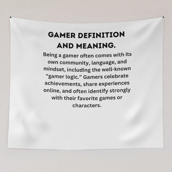 Item preview, Gamer definition and meaning  designed and sold by Rasheedaholik.