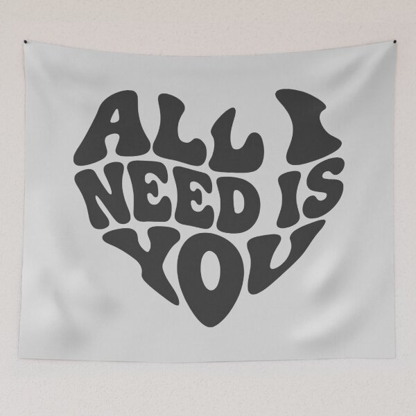 Item preview, All I Need Is You Groovy Valentine Heart designed and sold by WAMTEES.