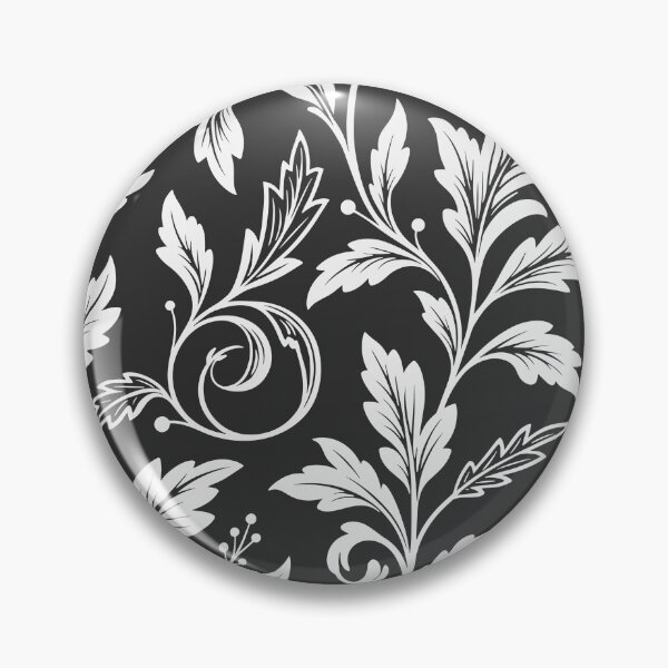 Item preview, Black and White Vintage Floral Pattern designed and sold by CosmoMagiclk.