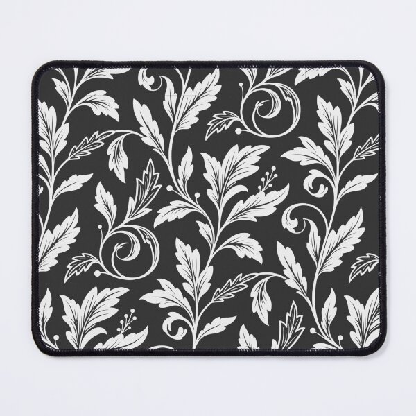 Item preview, Black and White Vintage Floral Pattern designed and sold by CosmoMagiclk.