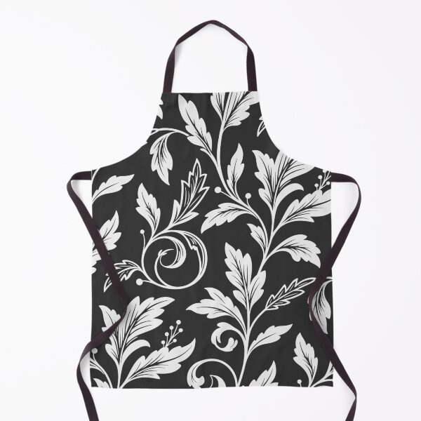 Item preview, Black and White Vintage Floral Pattern designed and sold by CosmoMagiclk.