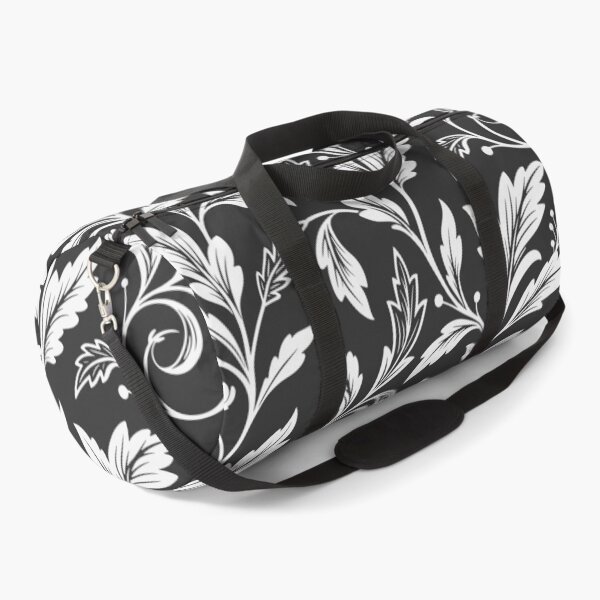 Item preview, Black and White Vintage Floral Pattern designed and sold by CosmoMagiclk.