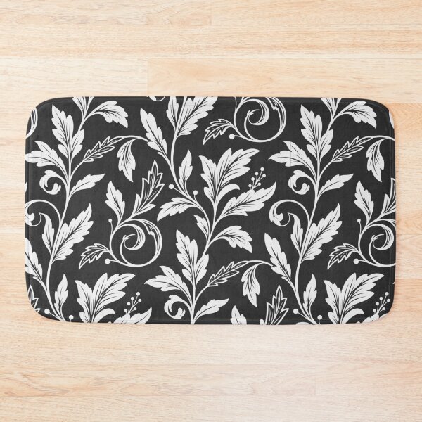 Item preview, Black and White Vintage Floral Pattern designed and sold by CosmoMagiclk.