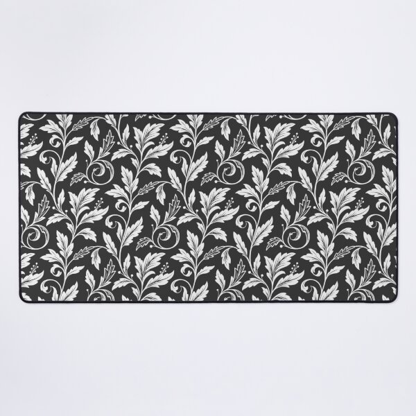 Item preview, Black and White Vintage Floral Pattern designed and sold by CosmoMagiclk.