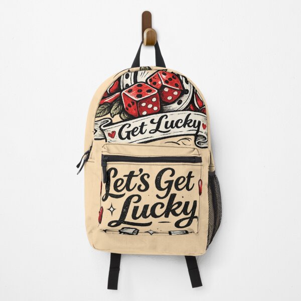 Item preview, Let’s Get Lucky Valentine Tattoo Style – Retro Dice & Horseshoe – Black & Red AI Art designed and sold by Cleora Visuals.