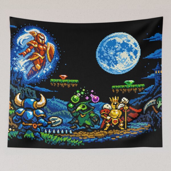 Item preview, Shovel Knight Art Work Moonlight designed and sold by FeelTheDrawing.