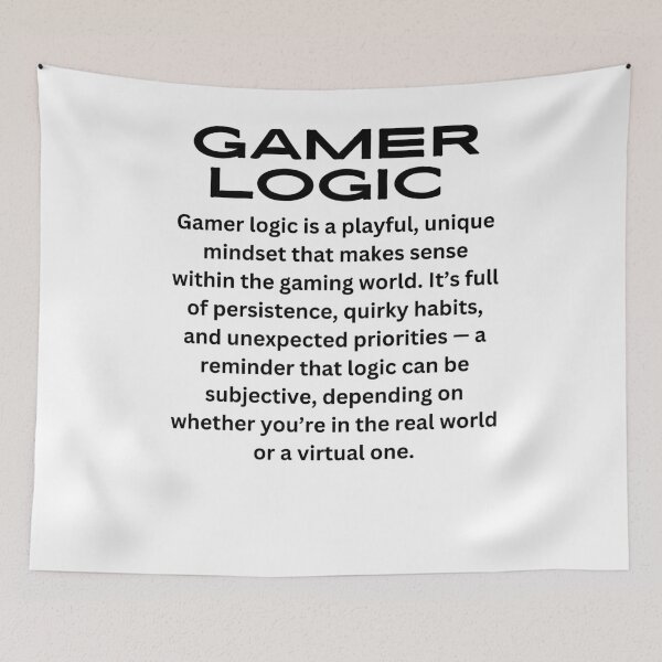 Item preview, Gamer logic unique mindset  designed and sold by Rasheedaholik.