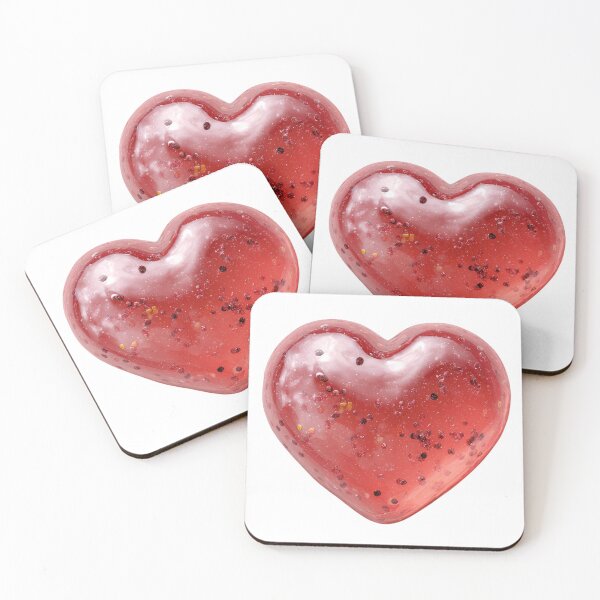 Item preview, Sparkling Red Resin Heart Valentine's Day Romantic Love designed and sold by BigStar-Cart.