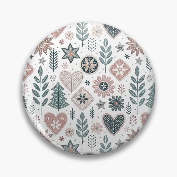 Item preview, Nordic Romantic Folk Borders Mix | Cozy Scandinavian Folk designed and sold by Shuga-Design.