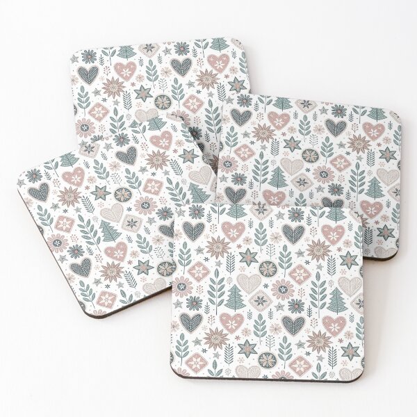 Item preview, Nordic Romantic Folk Borders Mix | Cozy Scandinavian Folk designed and sold by Shuga-Design.