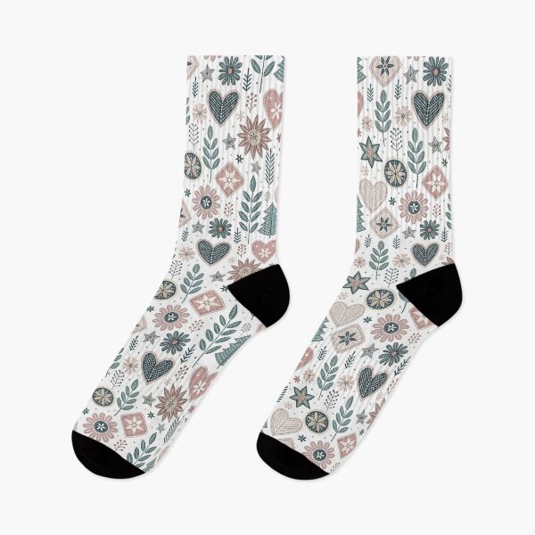 Item preview, Nordic Romantic Folk Borders Mix | Cozy Scandinavian Folk designed and sold by Shuga-Design.