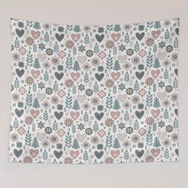 Item preview, Nordic Romantic Folk Borders Mix | Cozy Scandinavian Folk designed and sold by Shuga-Design.