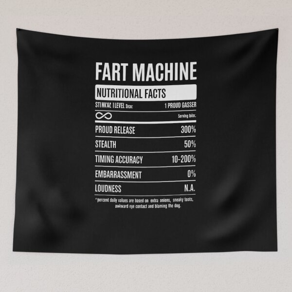 Item preview, Nutrion Facts Fart Machine Dad Jokes Farting Humor designed and sold by angolinnArt.