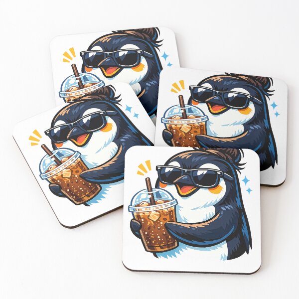 Item preview, Iced Coffee Penguin Morning Routine Caffeine Lover Graphic designed and sold by UnivStore.