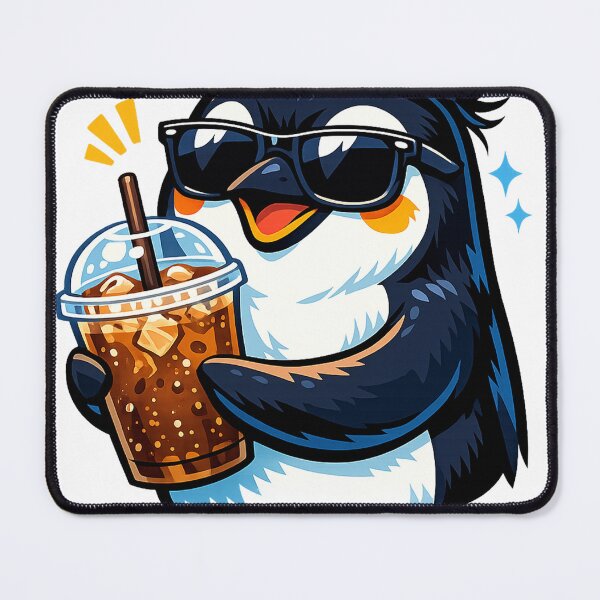 Item preview, Iced Coffee Penguin Morning Routine Caffeine Lover Graphic designed and sold by UnivStore.