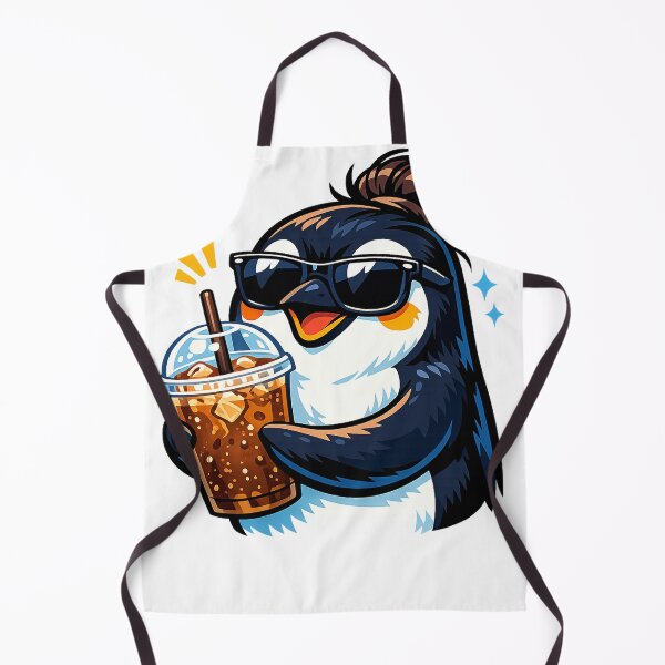 Item preview, Iced Coffee Penguin Morning Routine Caffeine Lover Graphic designed and sold by UnivStore.