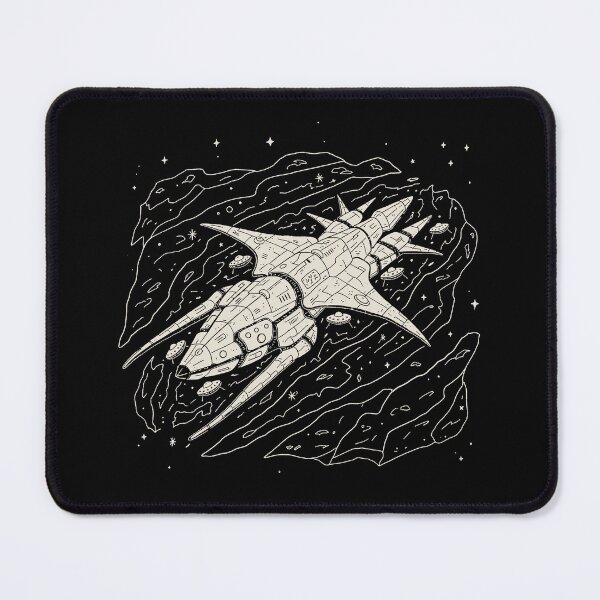 Item preview, Interstellar Cruiser Retro Sci-Fi Spaceship Line Art designed and sold by zzz888.