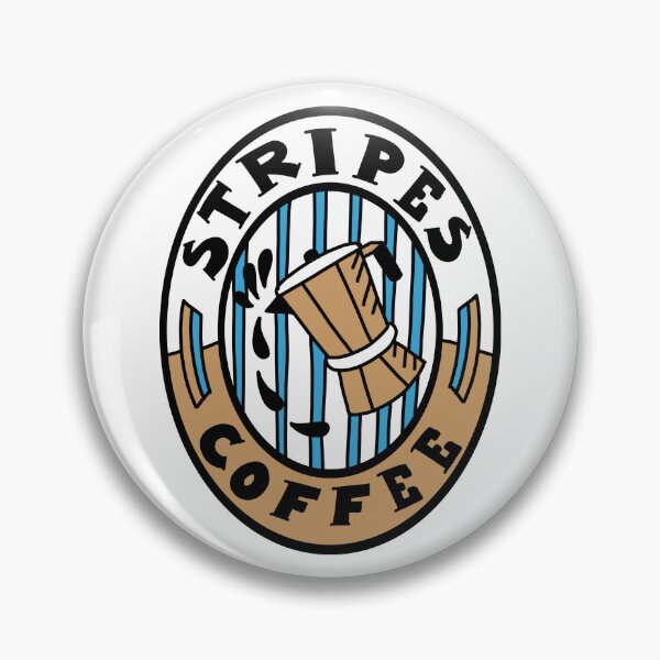Item preview, Stripes Coffee Moka Pot Badge designed and sold by STFCoffee.