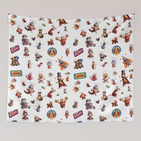Item preview, Flea Circus Design - White designed and sold by FleaNomenon.