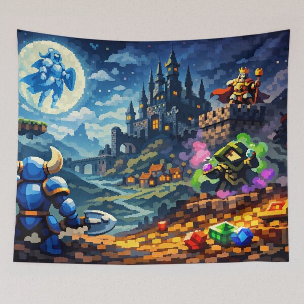 Item preview, Shovel Knight Art Work Moonlight designed and sold by FeelTheDrawing.
