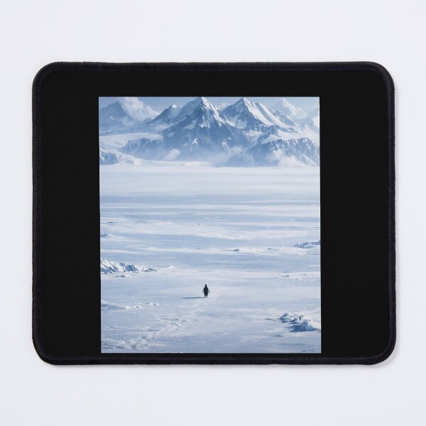 Item preview, Lonely Penguin in Arctic Landscape – Minimal Winter Nature Art designed and sold by QuirkLabs.