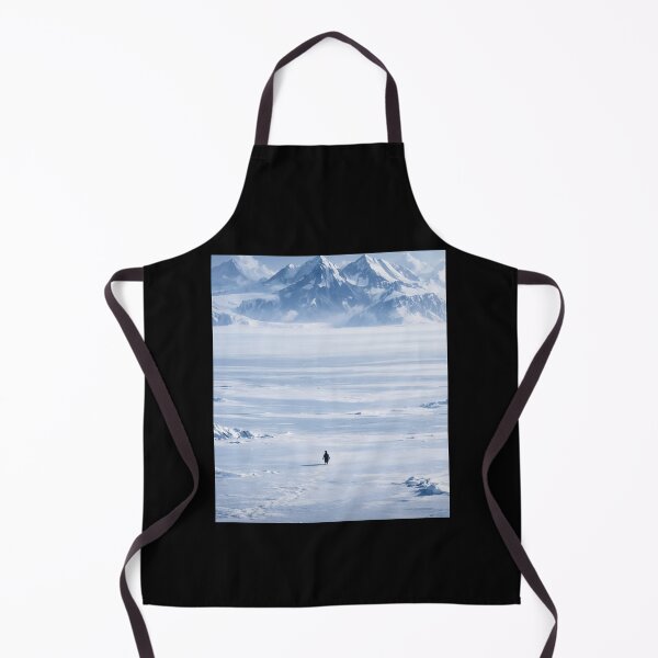 Item preview, Lonely Penguin in Arctic Landscape – Minimal Winter Nature Art designed and sold by QuirkLabs.