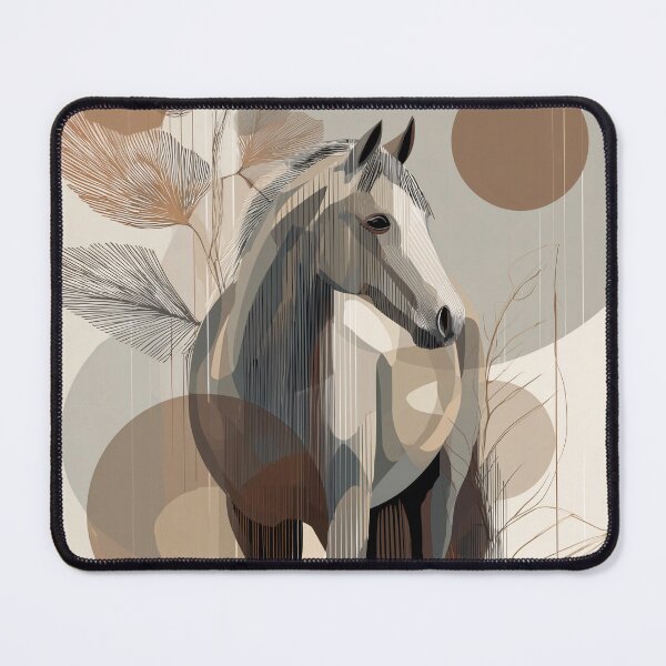 Item preview, Abstract Horse with boho Geometric Shapes designed and sold by lautir.