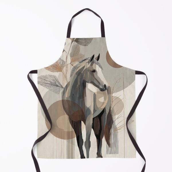 Item preview, Abstract Horse with boho Geometric Shapes designed and sold by lautir.