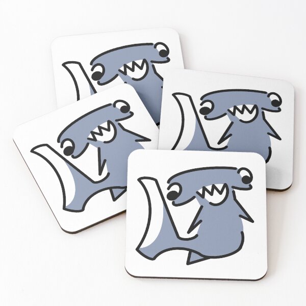 Item preview, Minimalist Hammerhead Shark in Colour designed and sold by silvae.studio.