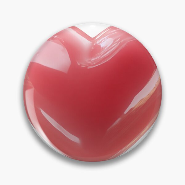 Item preview, Glossy 3D Pink Heart Romantic Valentine's Day Aesthetic designed and sold by BigStar-Cart.