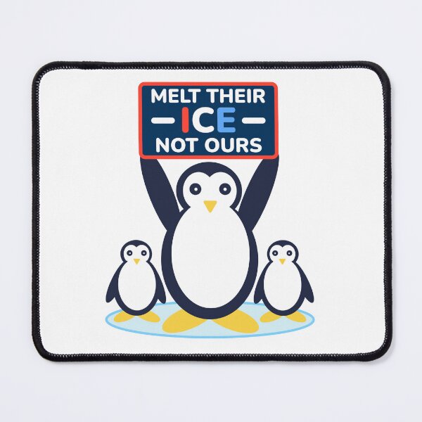 Item preview, Penguin Ice Protest Humor designed and sold by Shape Snip Studio.