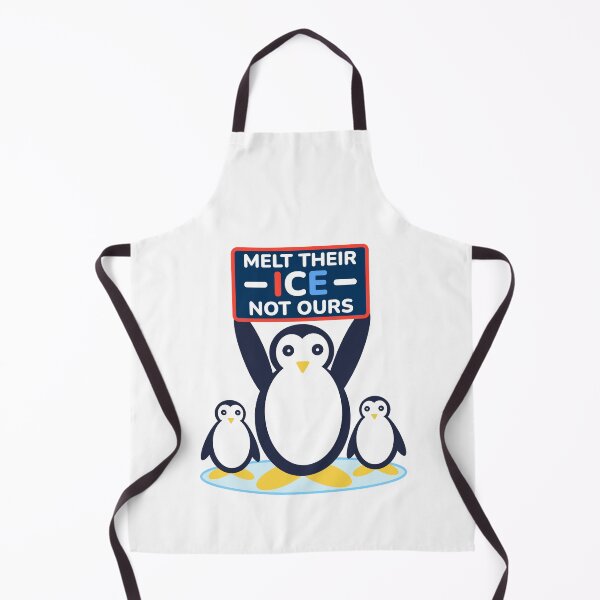Item preview, Penguin Ice Protest Humor designed and sold by Shape Snip Studio.