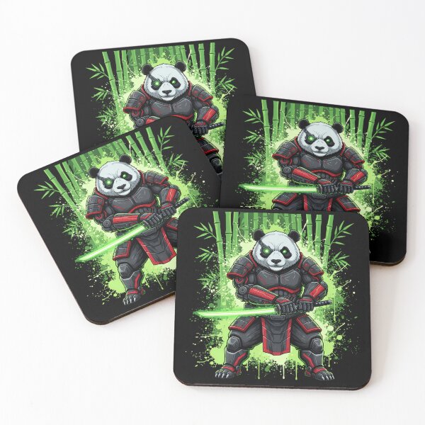 Item preview, Cyber Samurai Panda - Neon Katana & Tech Armor designed and sold by ImpactVibe.