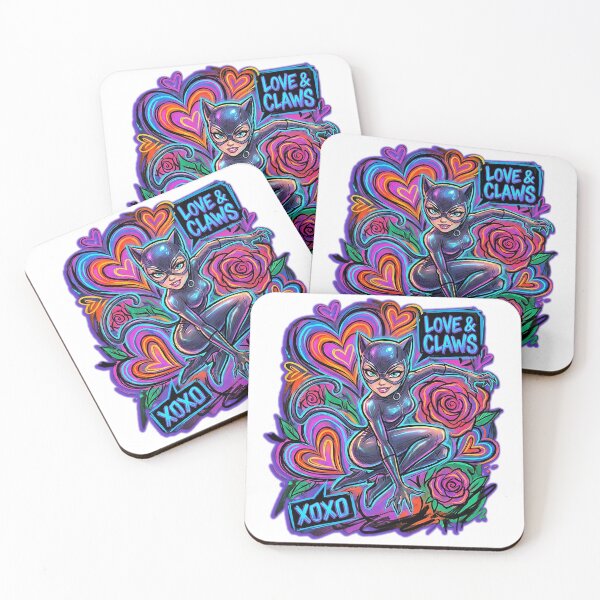 Item preview, Catwoman Valentine Psychedelic Love designed and sold by JaaGo PopLab.