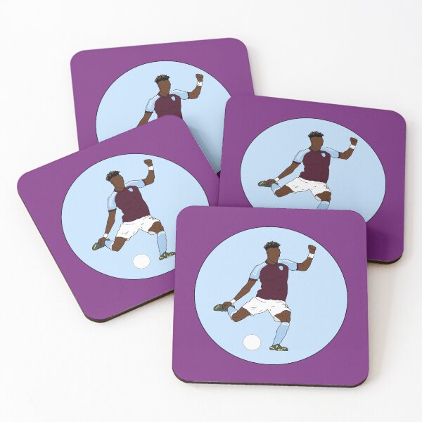 Item preview, Tammy Abraham Cartoon Art | Villa Fan Celebration Shirt & Stickers designed and sold by Melty Shirts.